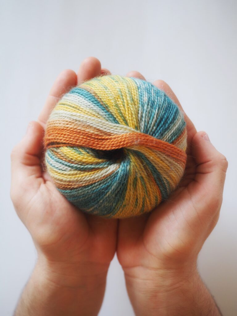 lana multicolor para calcetines